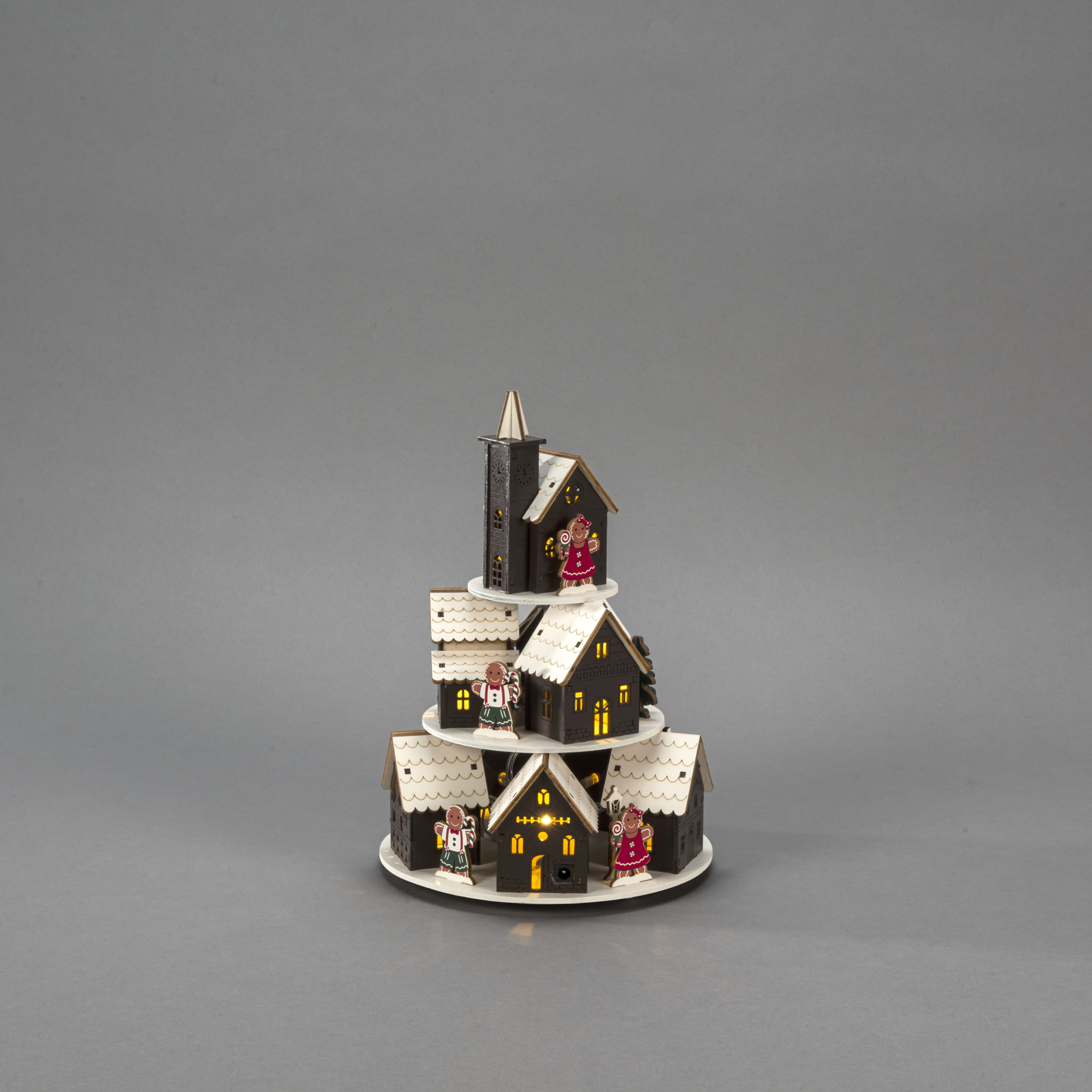 Dekorationsbelysning Gnosjö Konstsmide Pepparkakshus LED