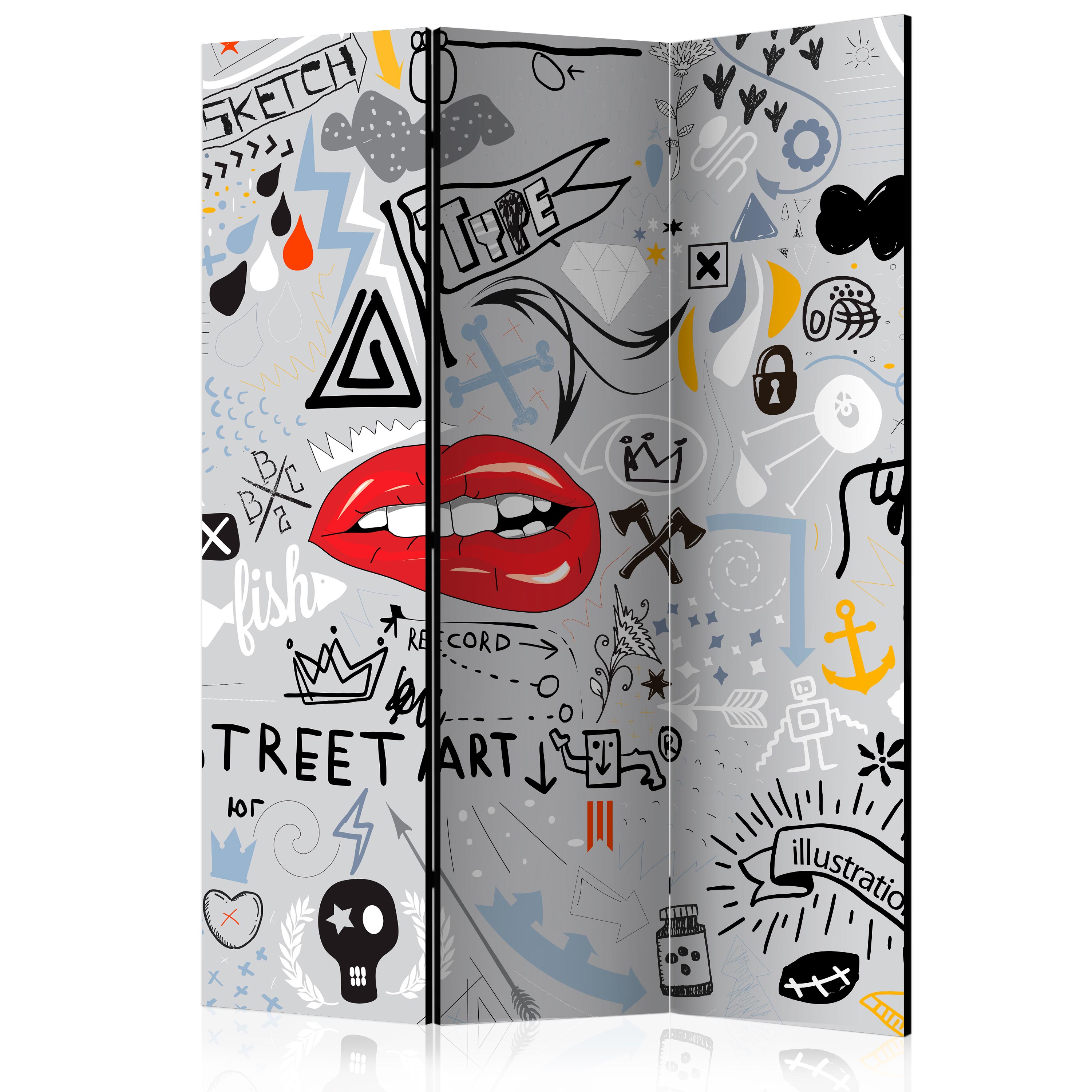 Rumsavdelare Skärmvägg Arkiio Stream Of Thought 135x172 cm