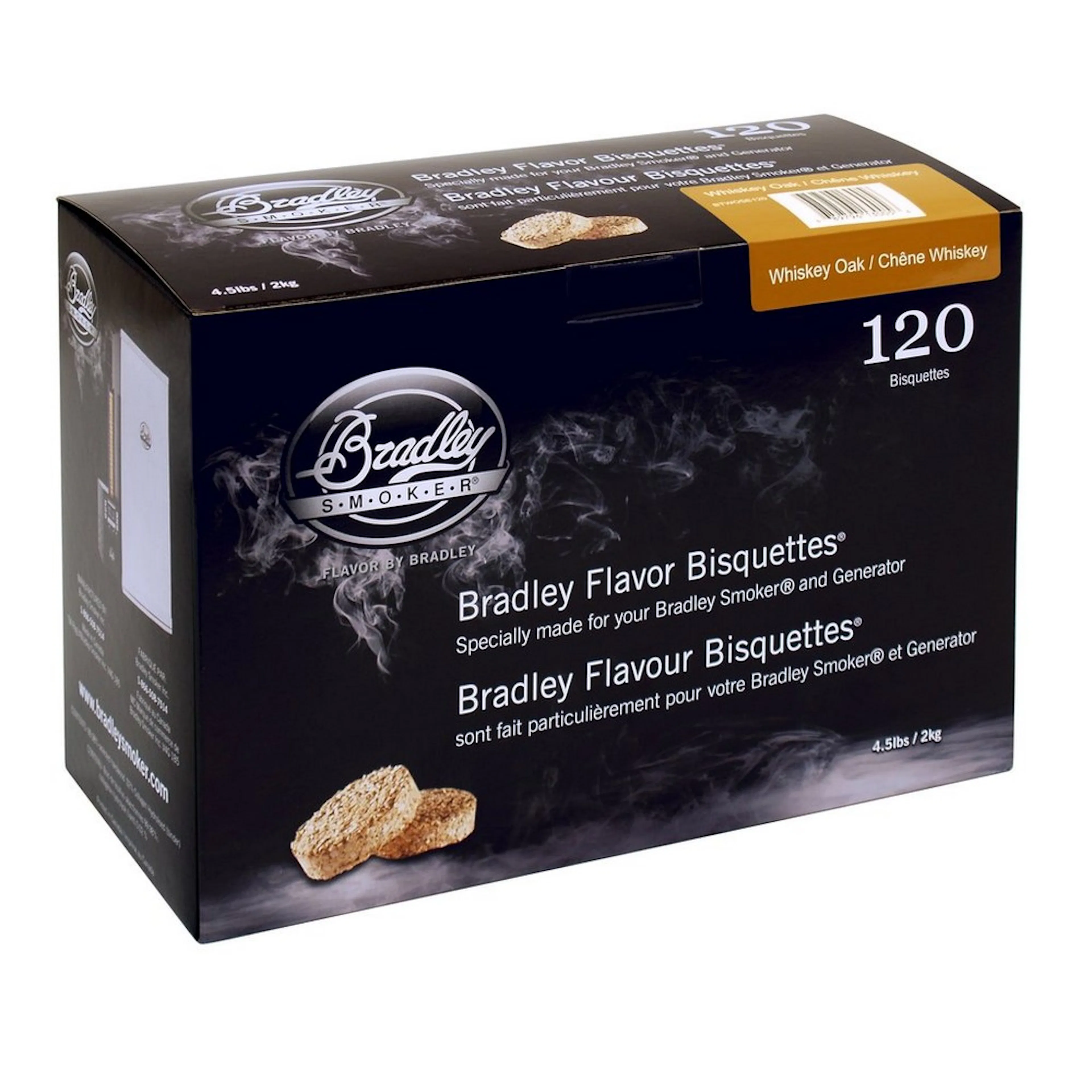 Briketter Bradley Whiskey Oak 120-pack