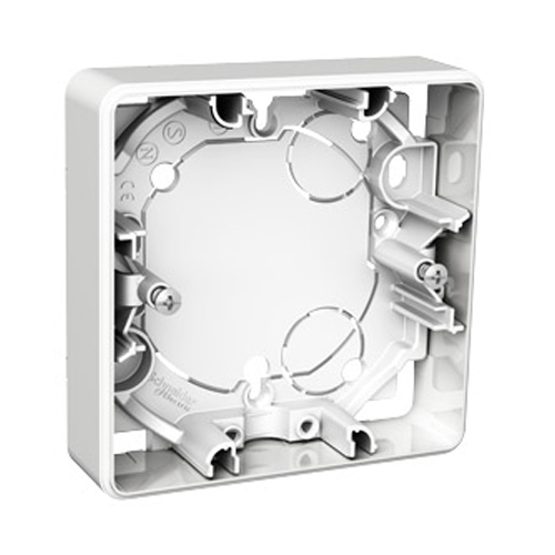 Förhöjningsram Schneider Electric Exxact Vit