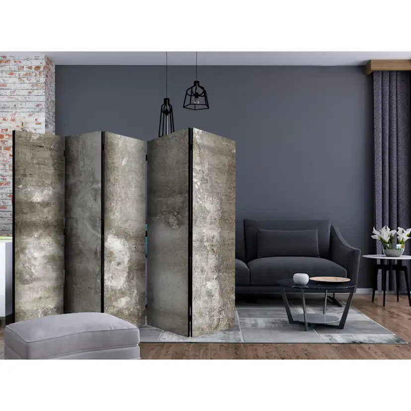 Rumsavdelare Skärmvägg Arkiio Cold Concrete II 225x172 cm
