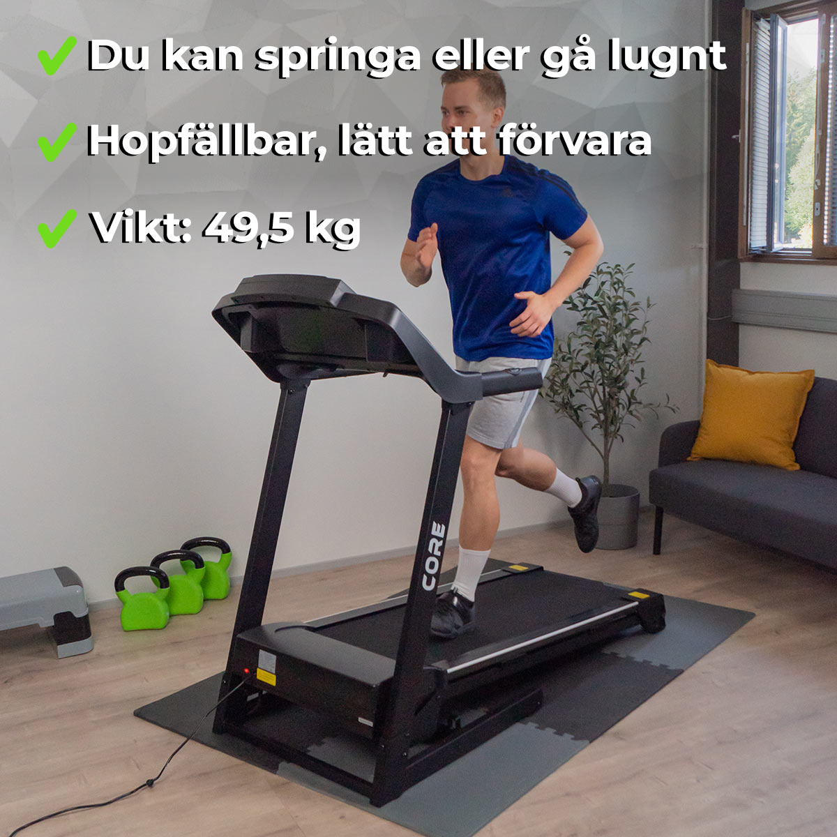 Löpband Core 3000 för Hemmagym
