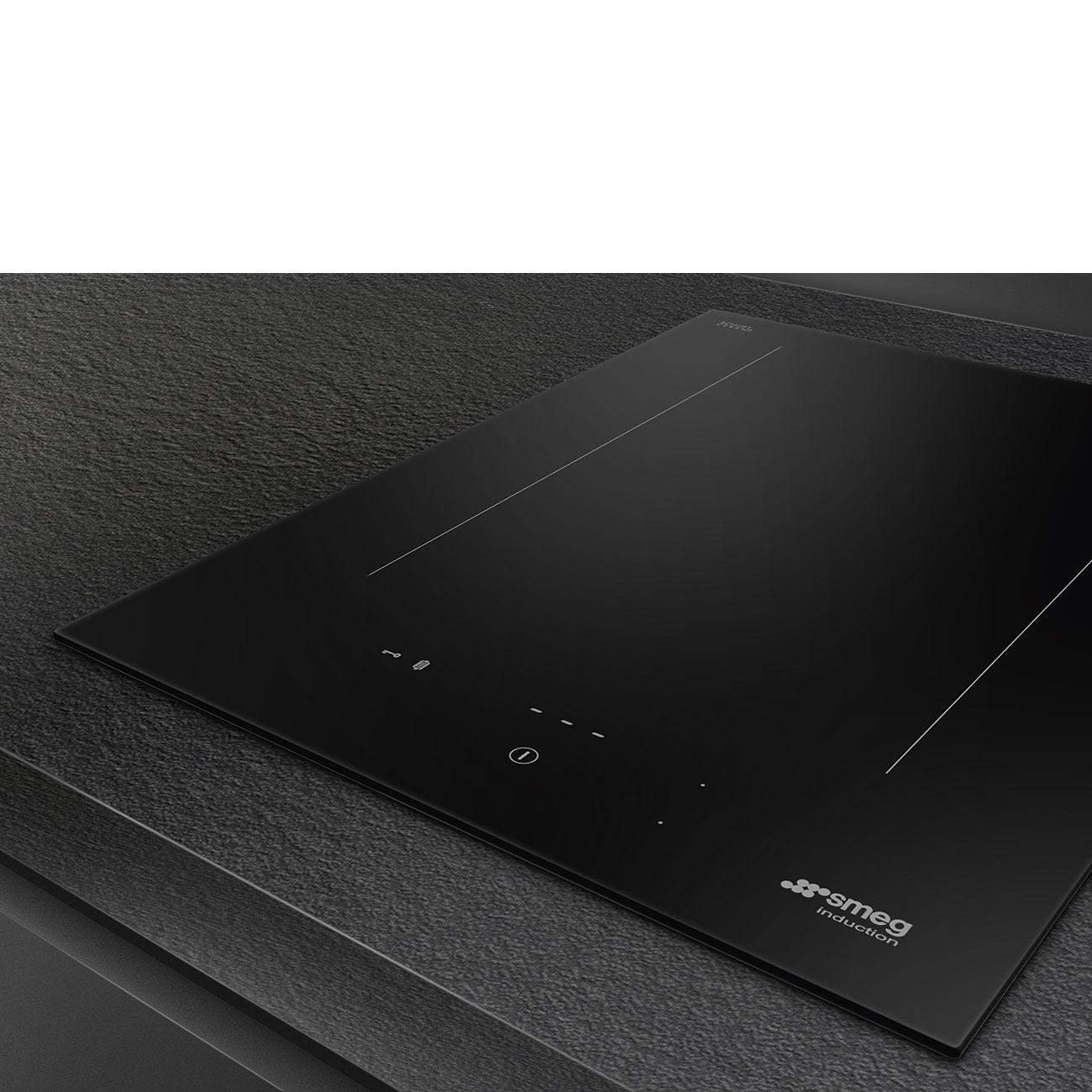 Induktionshäll Smeg Universal SIM3323D Svart med Barnlås och Timerfunktion