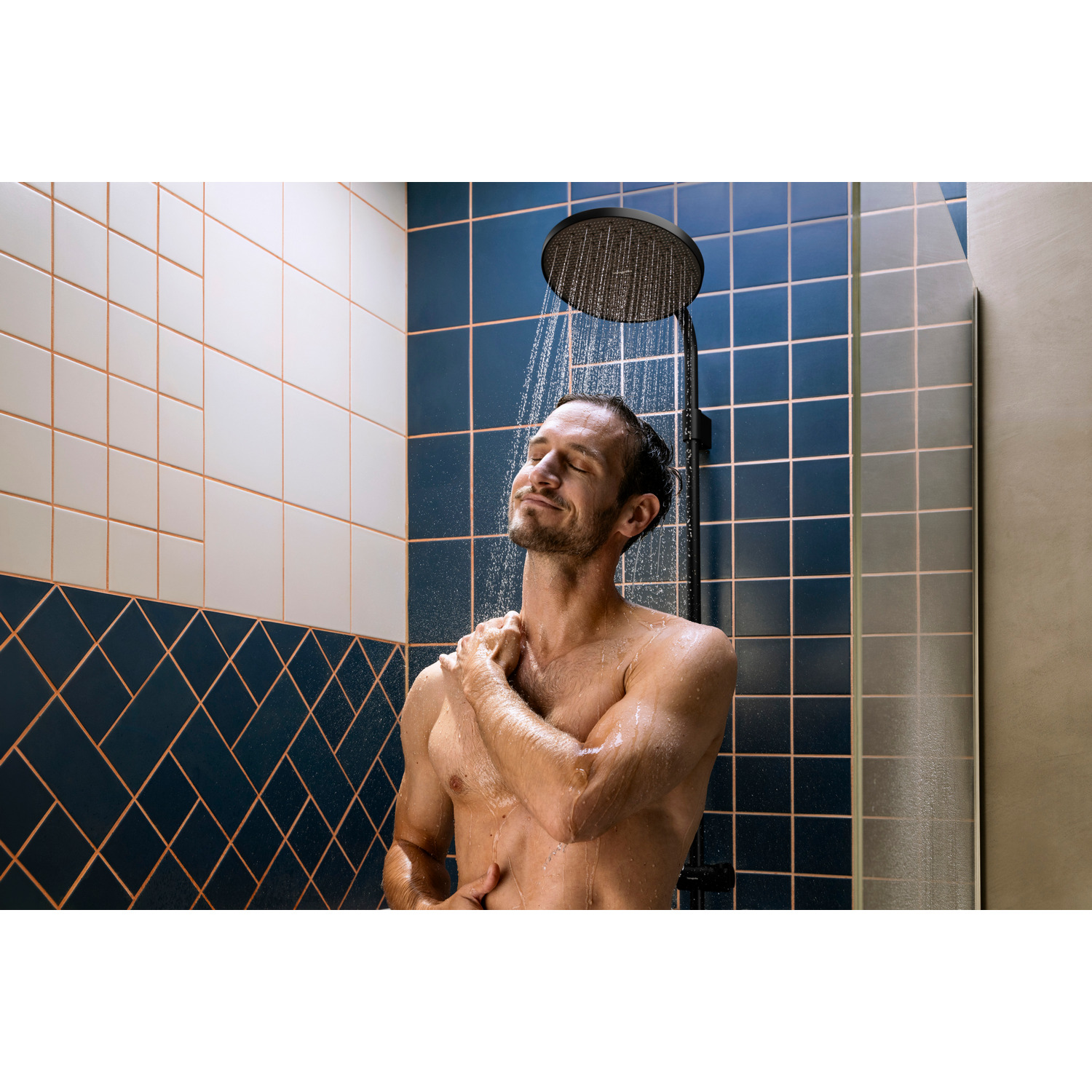 Takduschset Hansgrohe Activera S Showerpipe 240 1jet EcoSmart+ med Ecostat Fine Varia
