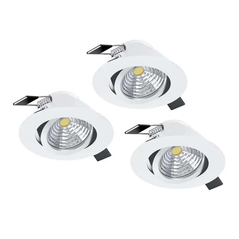 Infälld Lampa Eglo Saliceto Mobil Vit 4000K Set om 3