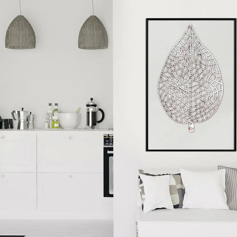 Poster Artgeist Affisch Azur Leaf