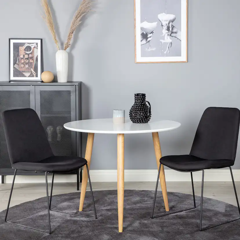 Matgrupp Venture Home Polar ø90cm med 2 Muce stolar