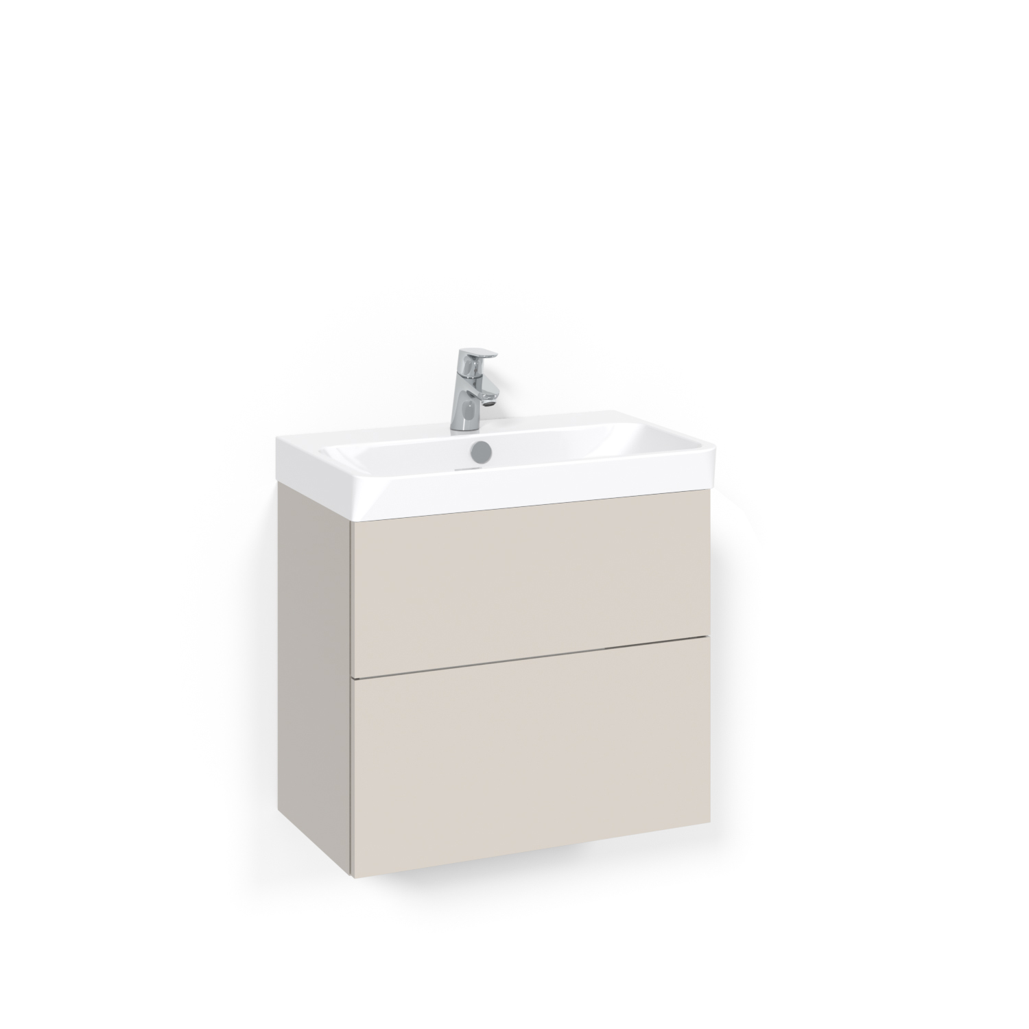 Crown Kommod 60x35 Beige Plain Push-open Light 70 Bredd 600 mm, Beige, Push Open