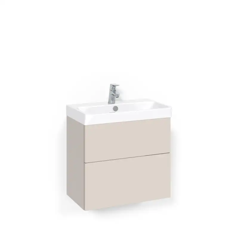 Crown Kommod 60x35 Beige Plain Push-open Light 70 Bredd 600 mm, Beige, Push Open