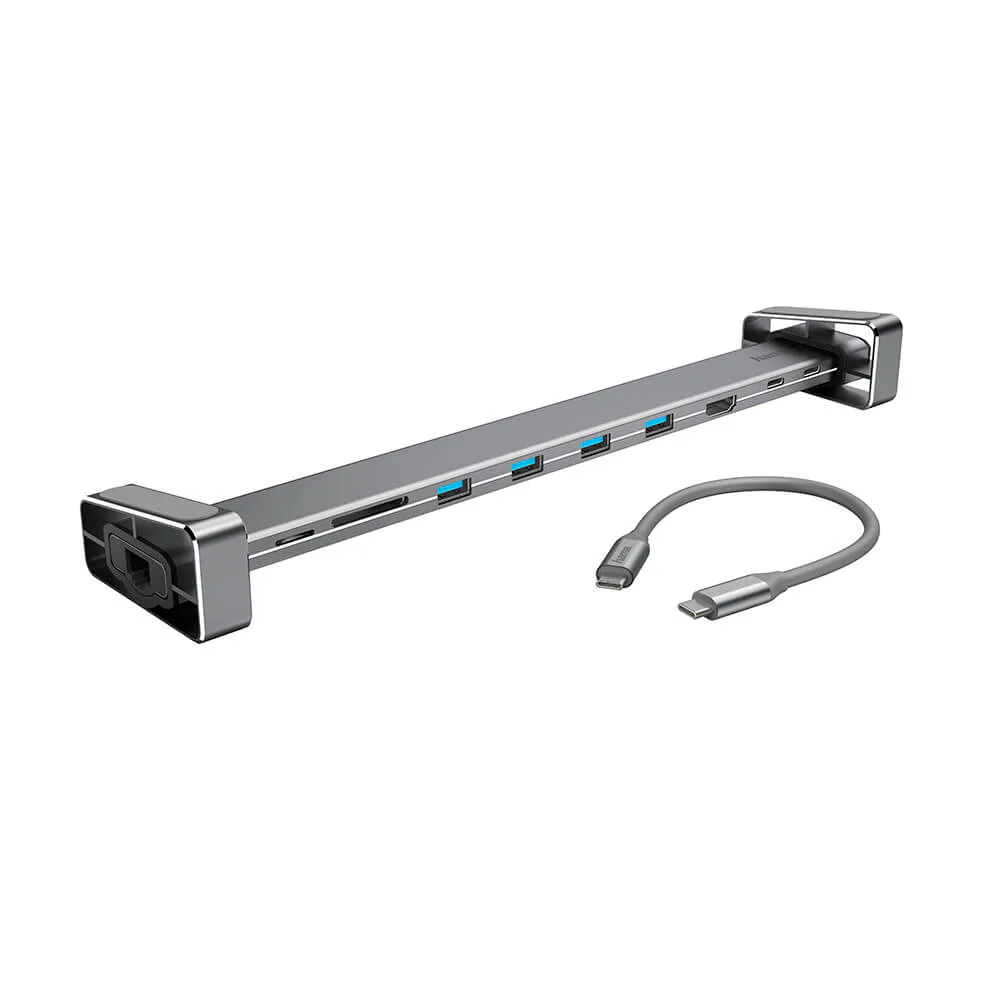 Dockningsstation Hama Usb-C 9X Portar Grå