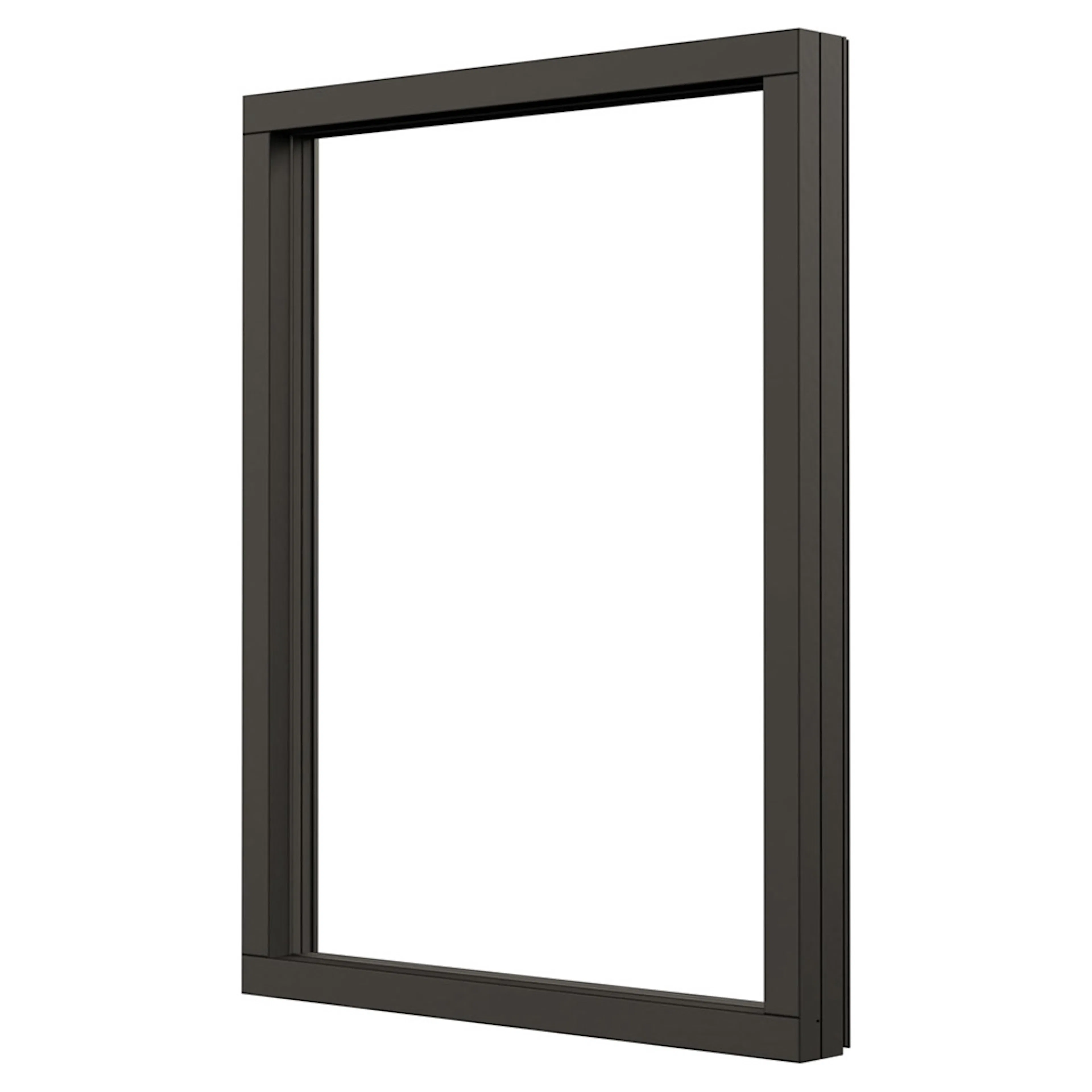 NTech fast fönster BlackLine trä/alu, 13x16 Svanenmärkt BxH: 130x160 cm