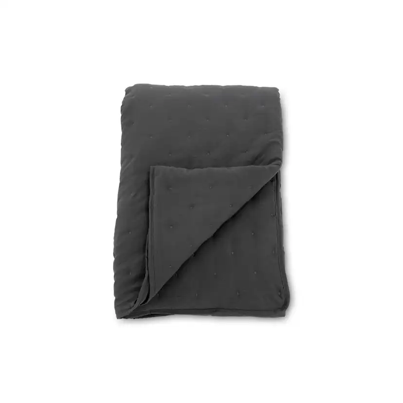 Sally Bedspread Microfiber - Antracit / - 180*80 Antracit, Mått: 180x80 cm