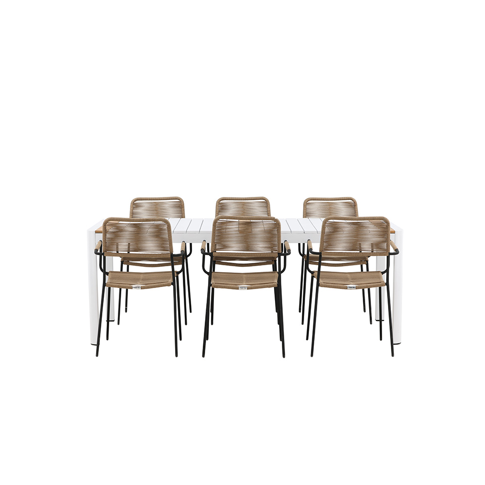 Matgrupp Venture Home Togo med 6 Lindos Stolar