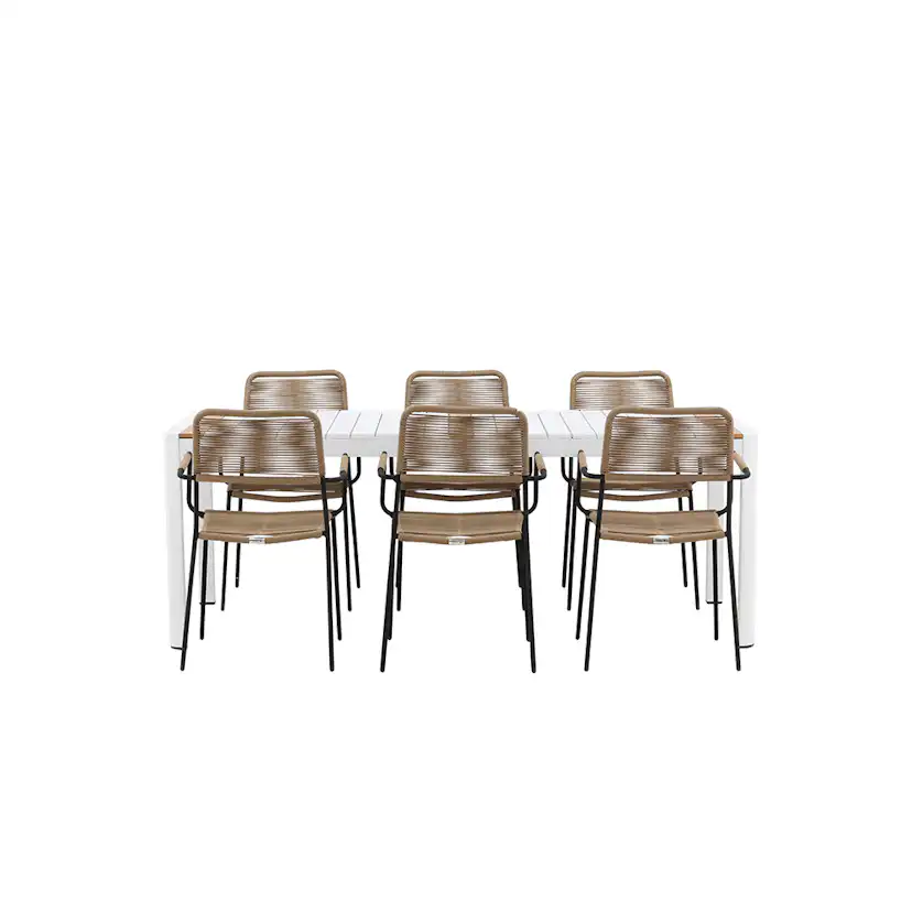 Matgrupp Venture Home Togo med 6 Lindos Stolar