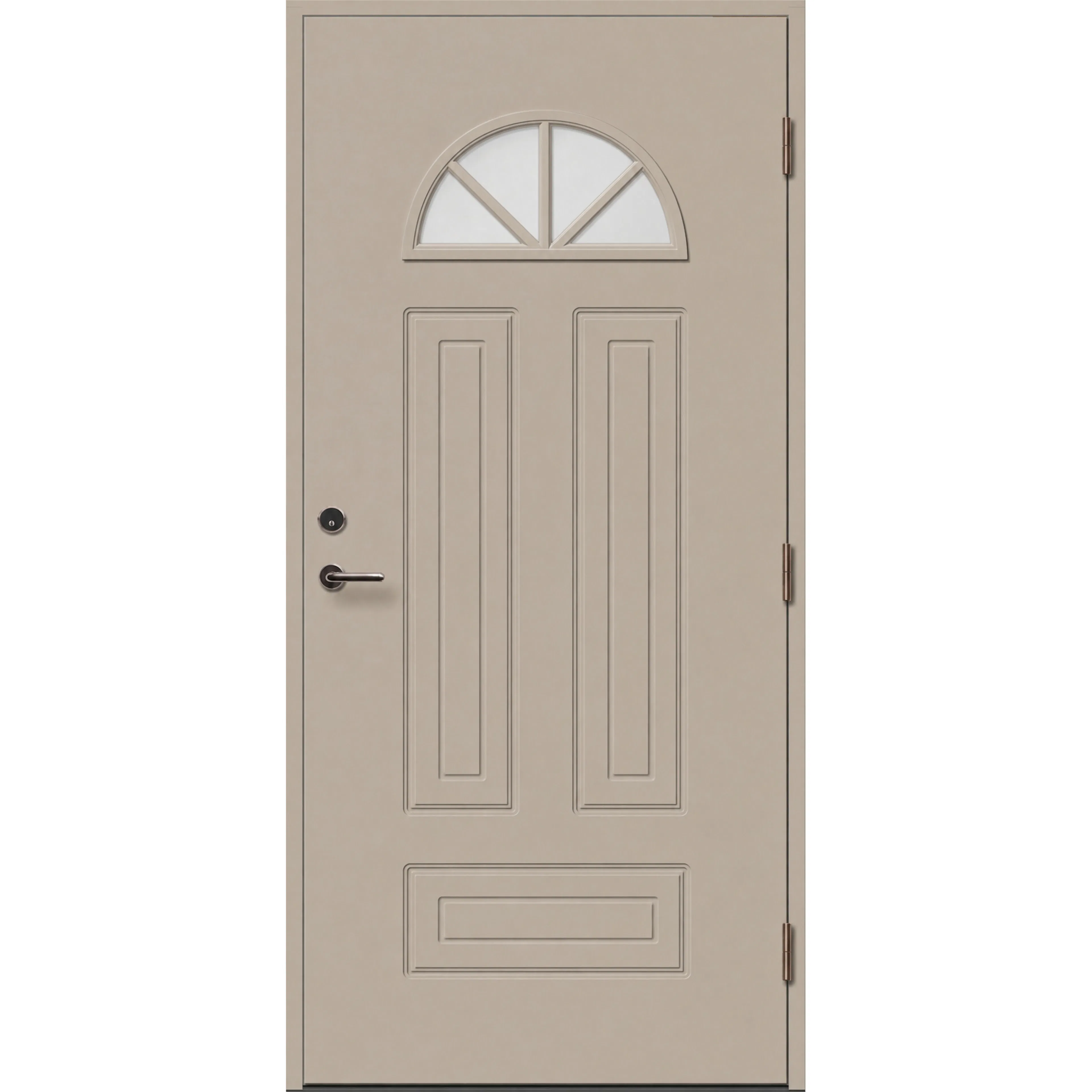 Ytterdörr Skandinaviska Dörrar Design glas rund Härnösand: 9x20, S-3005-Y20R, Beige