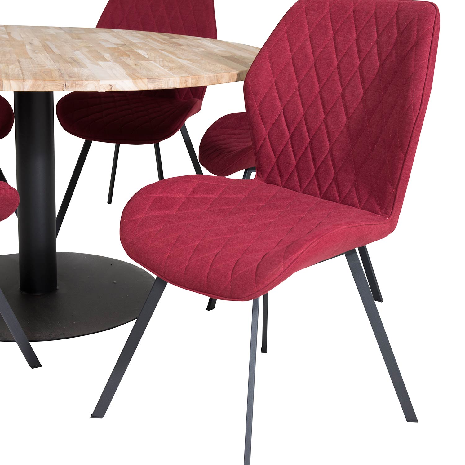 Matgrupp Venture Home Cirebon Ø140 cm med 6 Gemma Stolar