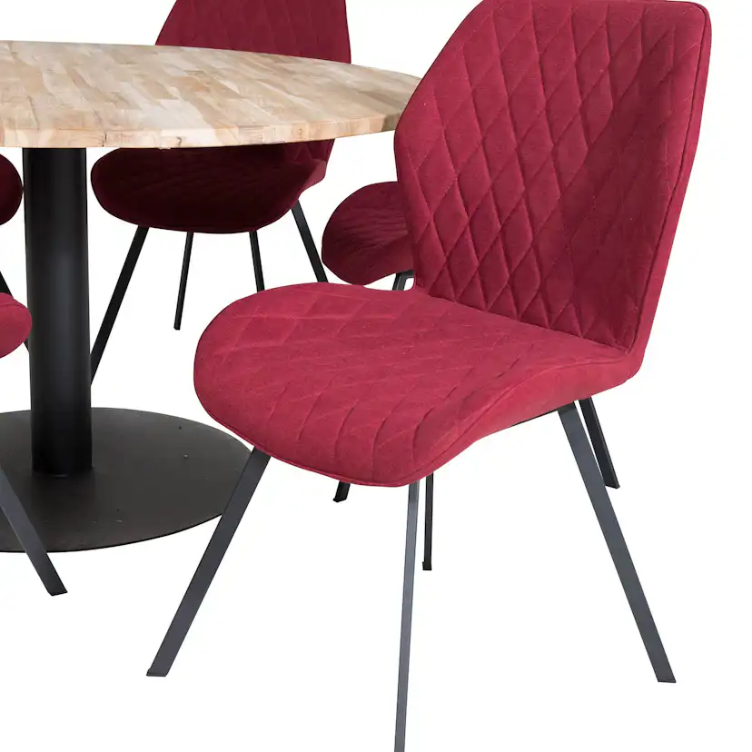 Matgrupp Venture Home Cirebon Ø140 cm med 6 Gemma Stolar
