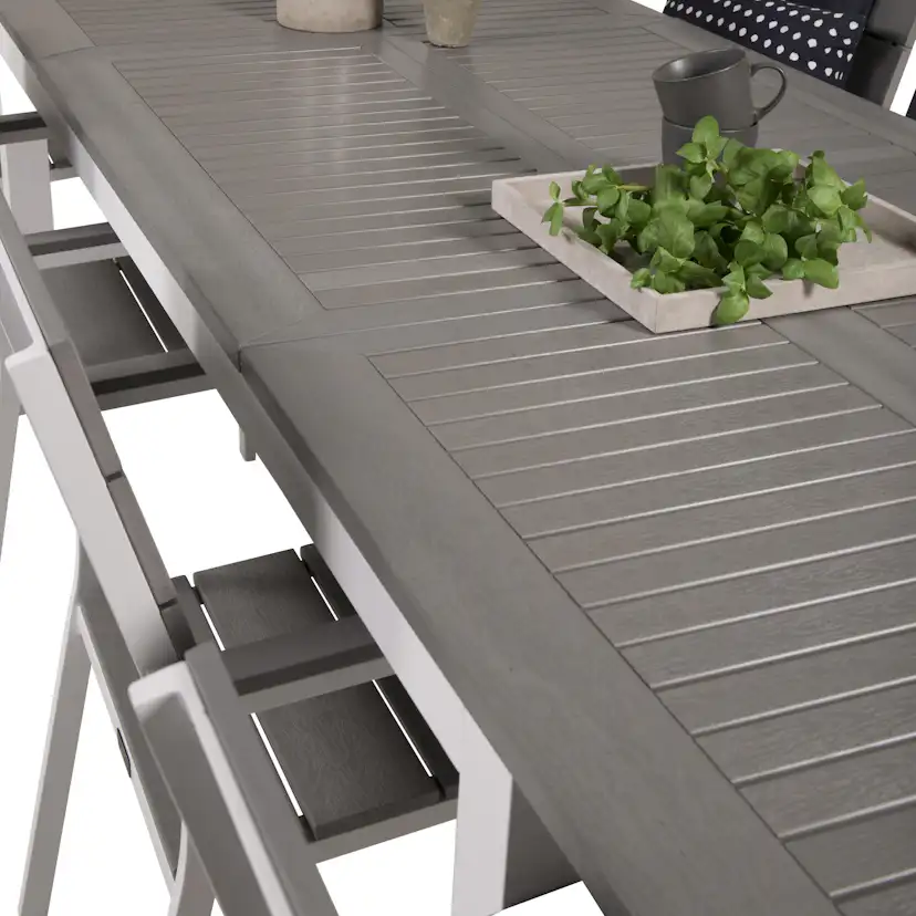 Matgrupp Venture Home Aleyna 224/324 med 8 Lova Stolar