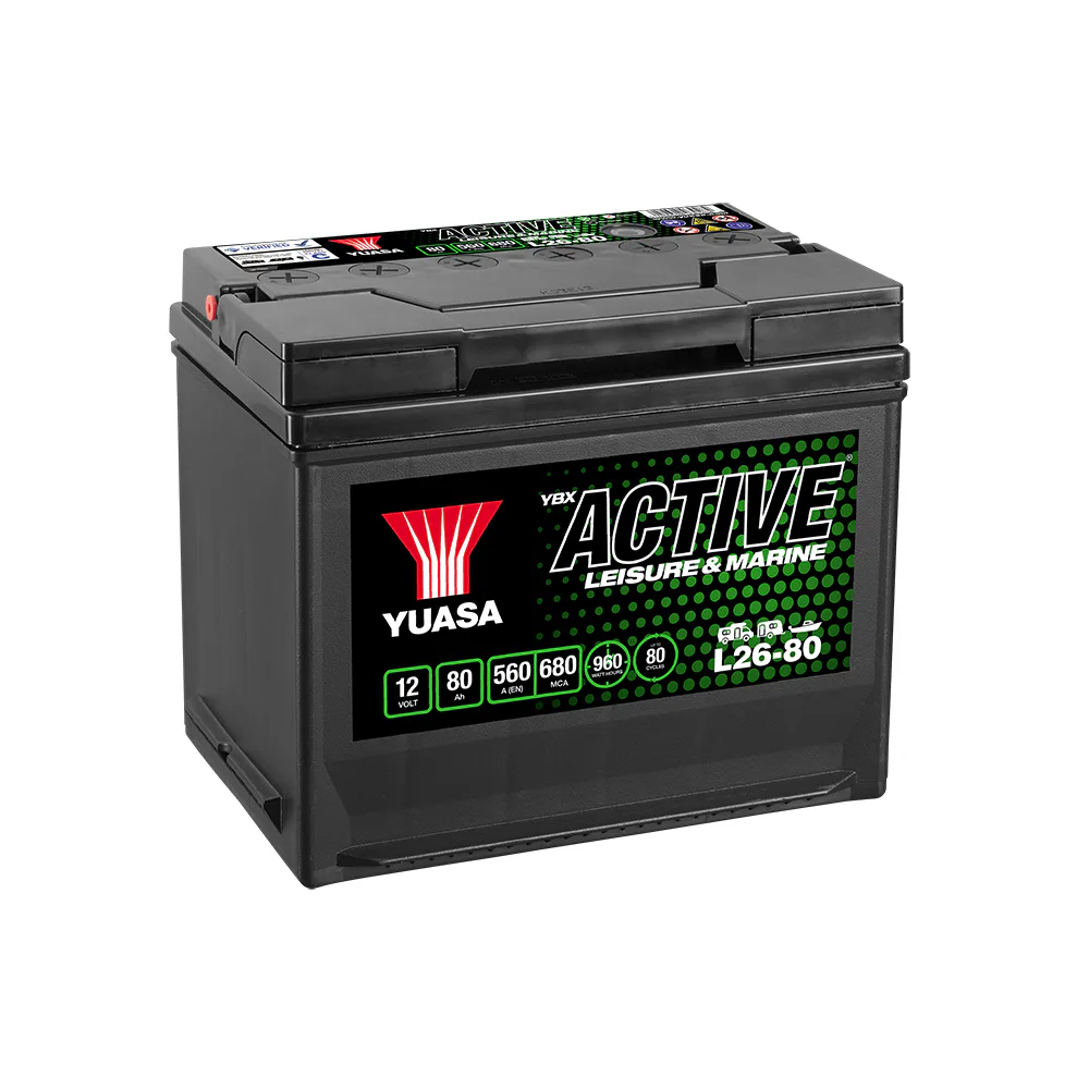 Fritidsbatteri Yuasa Leisure 80Ah 560A