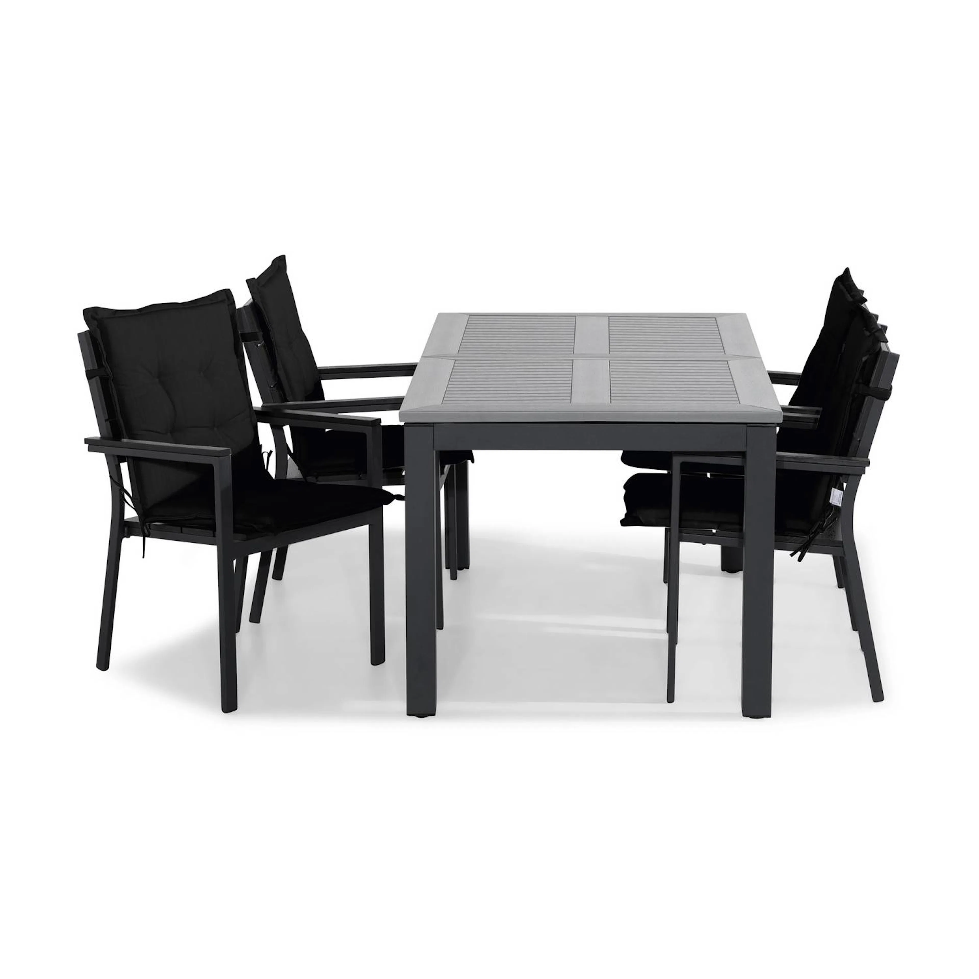 Matgrupp Comfort Garden Monaco Matgrupp Utomhus 152-210x90 med 4 Tunis Stapelstol m Dyna