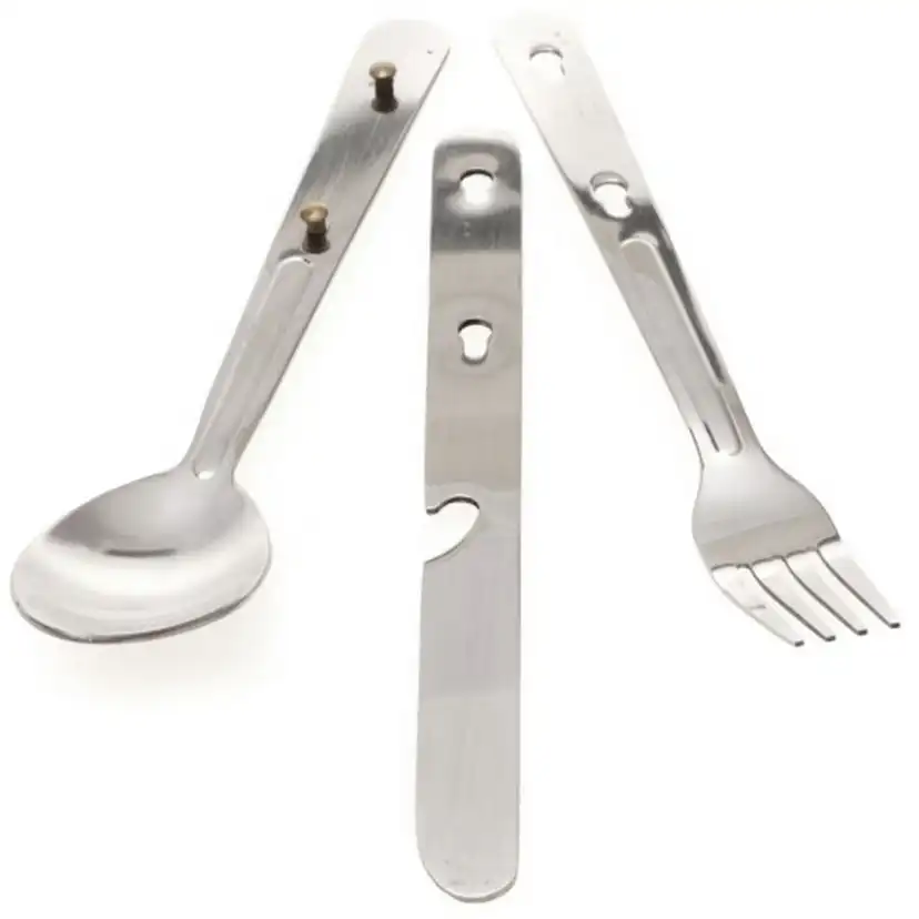 Bestick Briv Metall Campingpaket 3-Pack