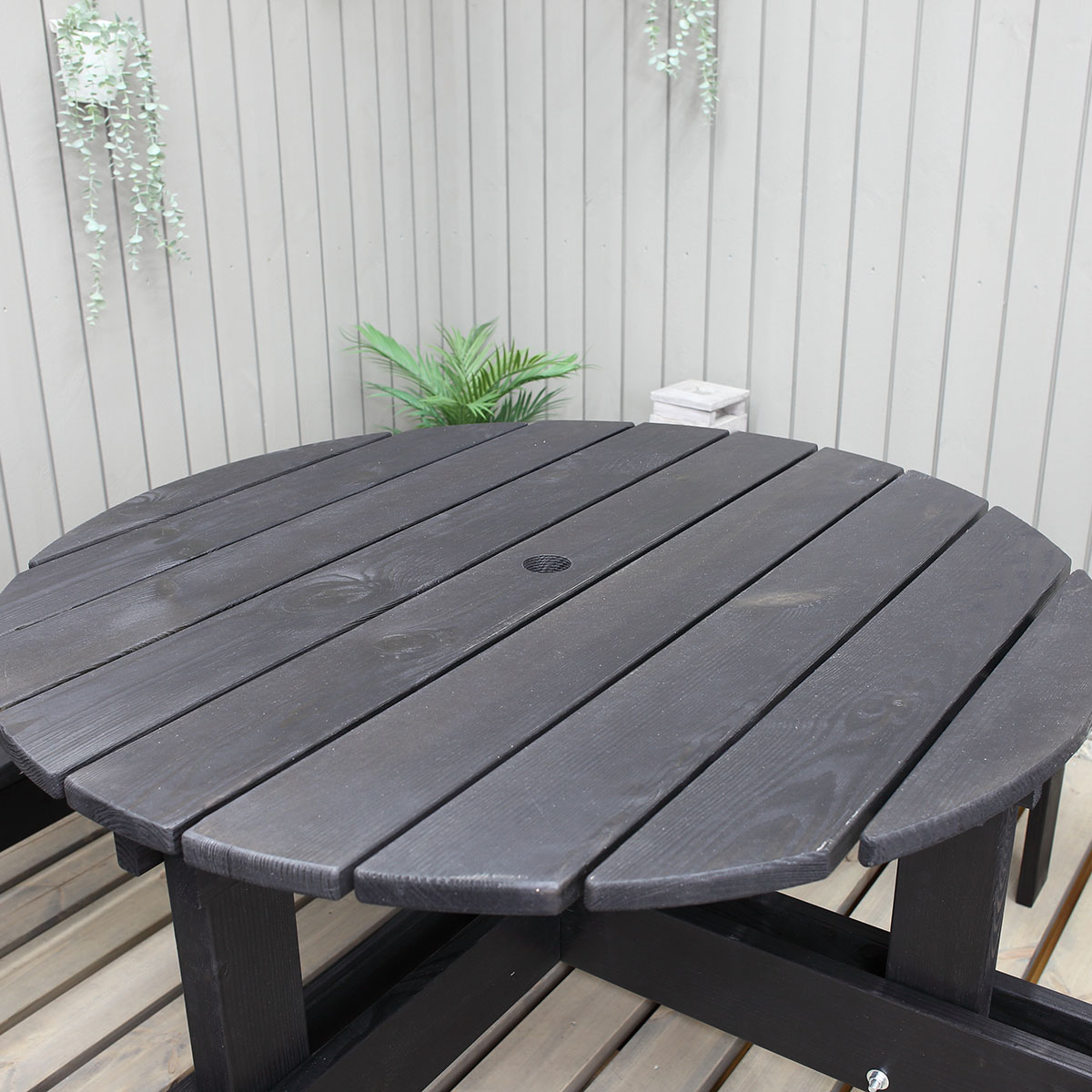 Bänkbord Baltic Garden Round Picknick