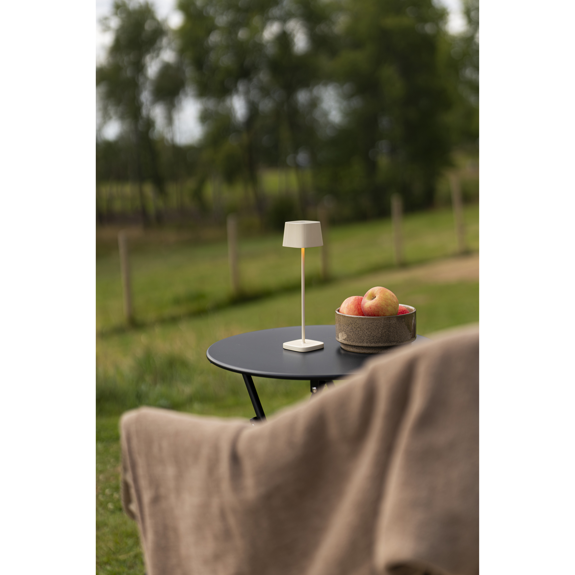 Portabel Lampa Gnosjö Konstsmide Capri Mini Bordslampa USBxGräddvit
