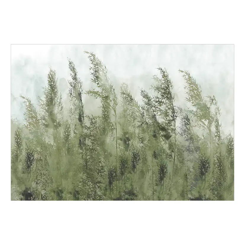 Självhäftande fototapet - Tall Grasses - Green 245x175 Storlek: 245x175 cm