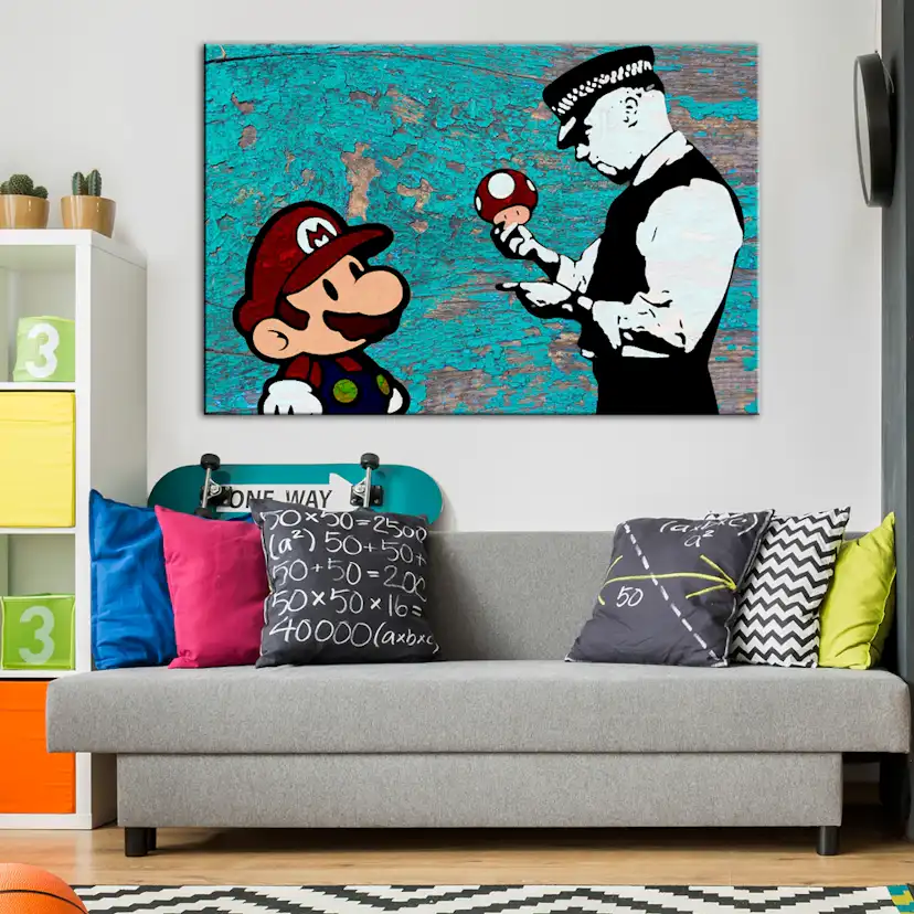 Tavla Arkiio Banksy On Wood