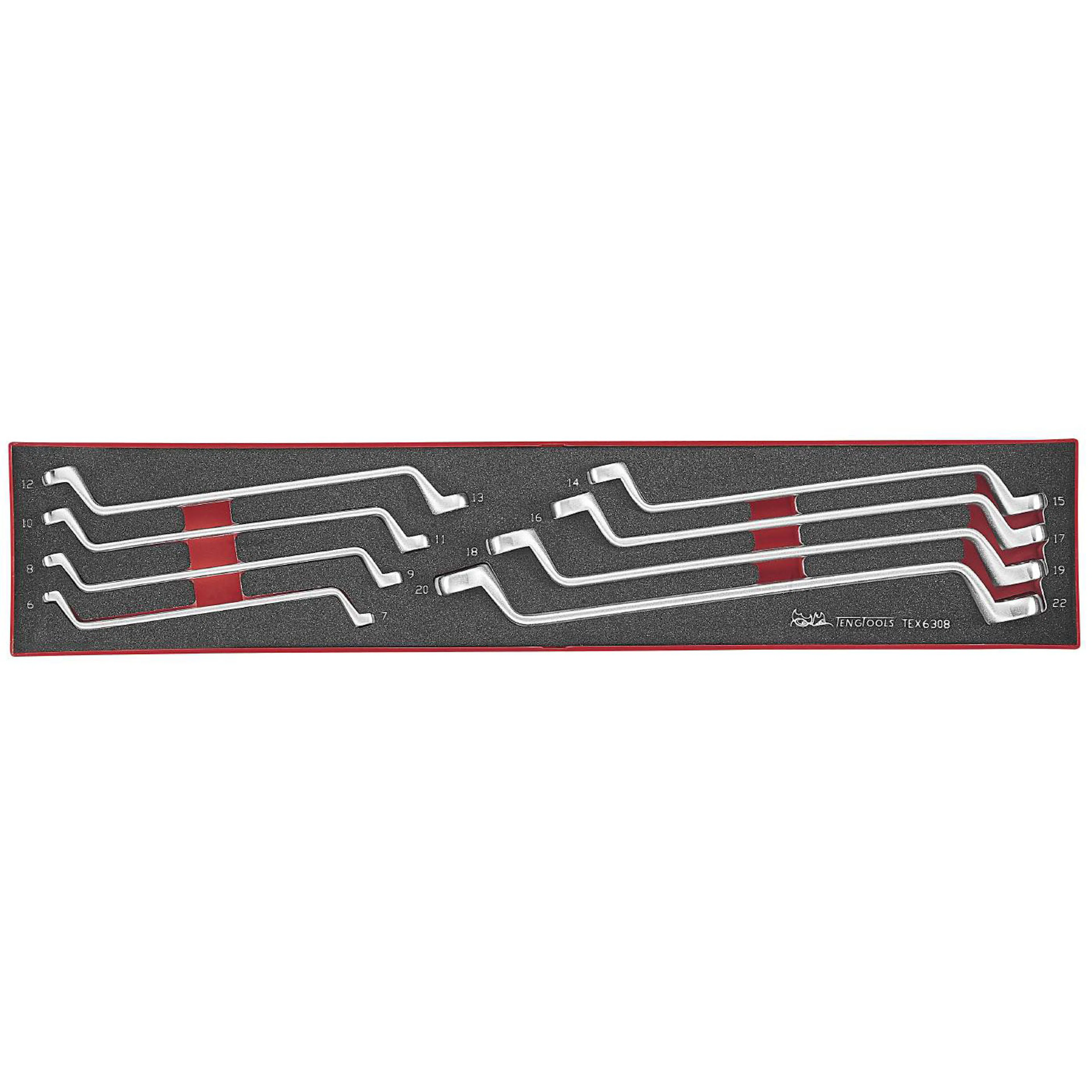 Ringnyckelsats 8 delar Teng Tools TEX6308