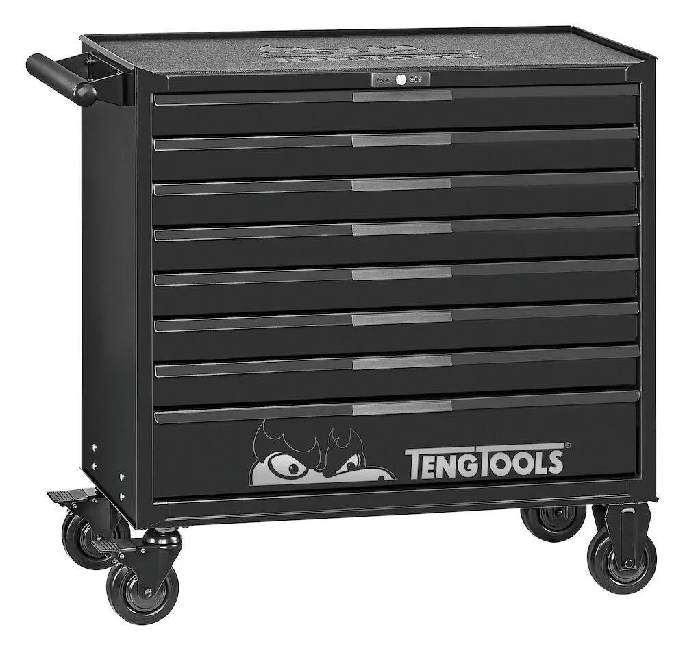 Verktygsvagn Teng Tools 8 Låd Svart Bred