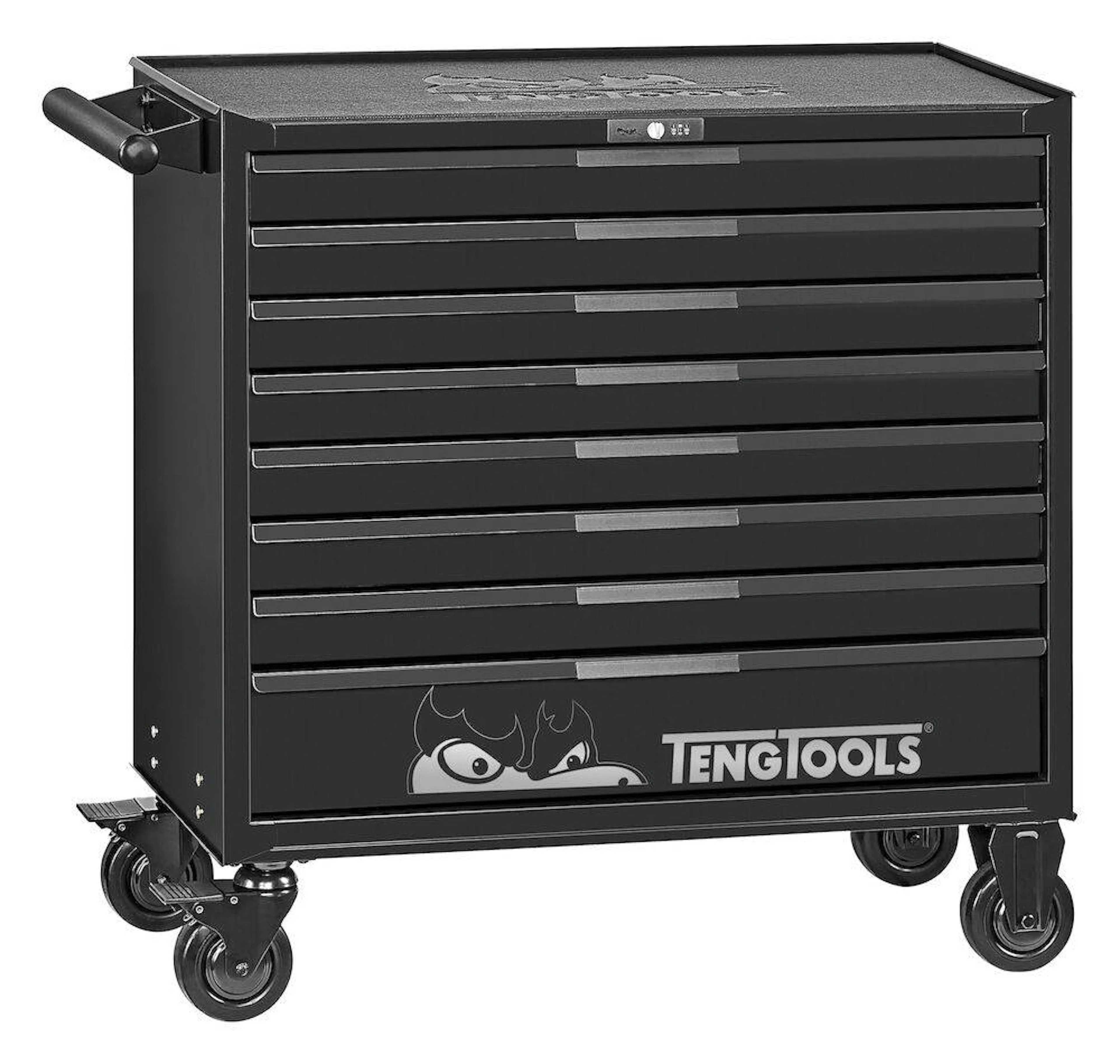 Verktygsvagn Teng Tools 8 Låd Svart Bred