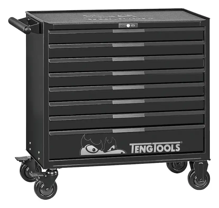 Verktygsvagn Teng Tools 8 Låd Svart Bred