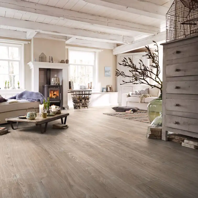 Laminatgolv MeisterDesign. laminate LL 250 White grey oak 06277