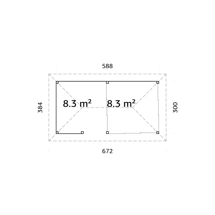 Uterum Palmako Bianca 16,6 m2 Set 508 Slide Plus