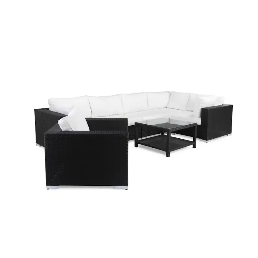 Loungegrupp Comfort Garden Bahamas 6-sits med Fåtölj och Bord 75x75