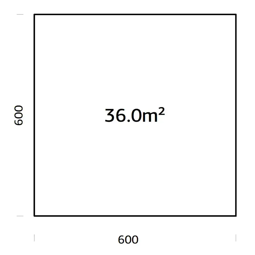 Träbalksgrund Palmako 6x6 m (inkl. LogFoot)