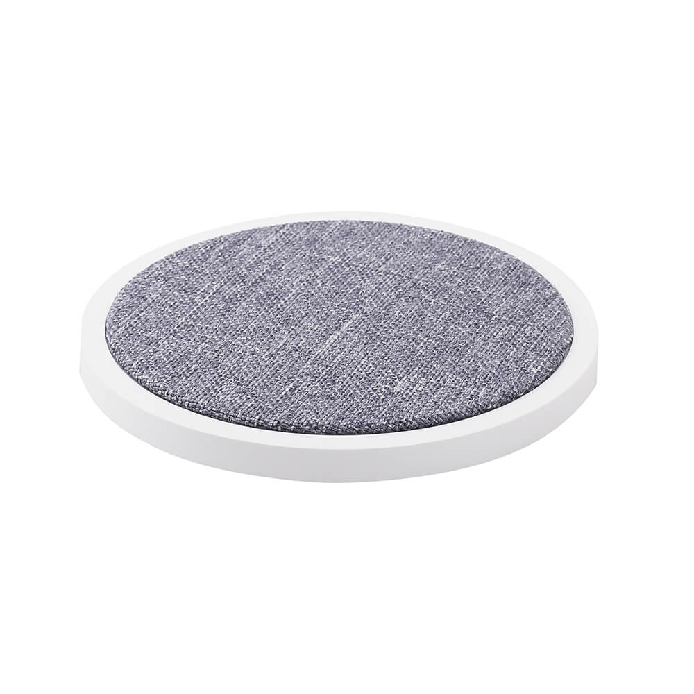 Trådlös Gear Qi Laddare Usb-C Anslutning 15W Vit Med Grå Textil