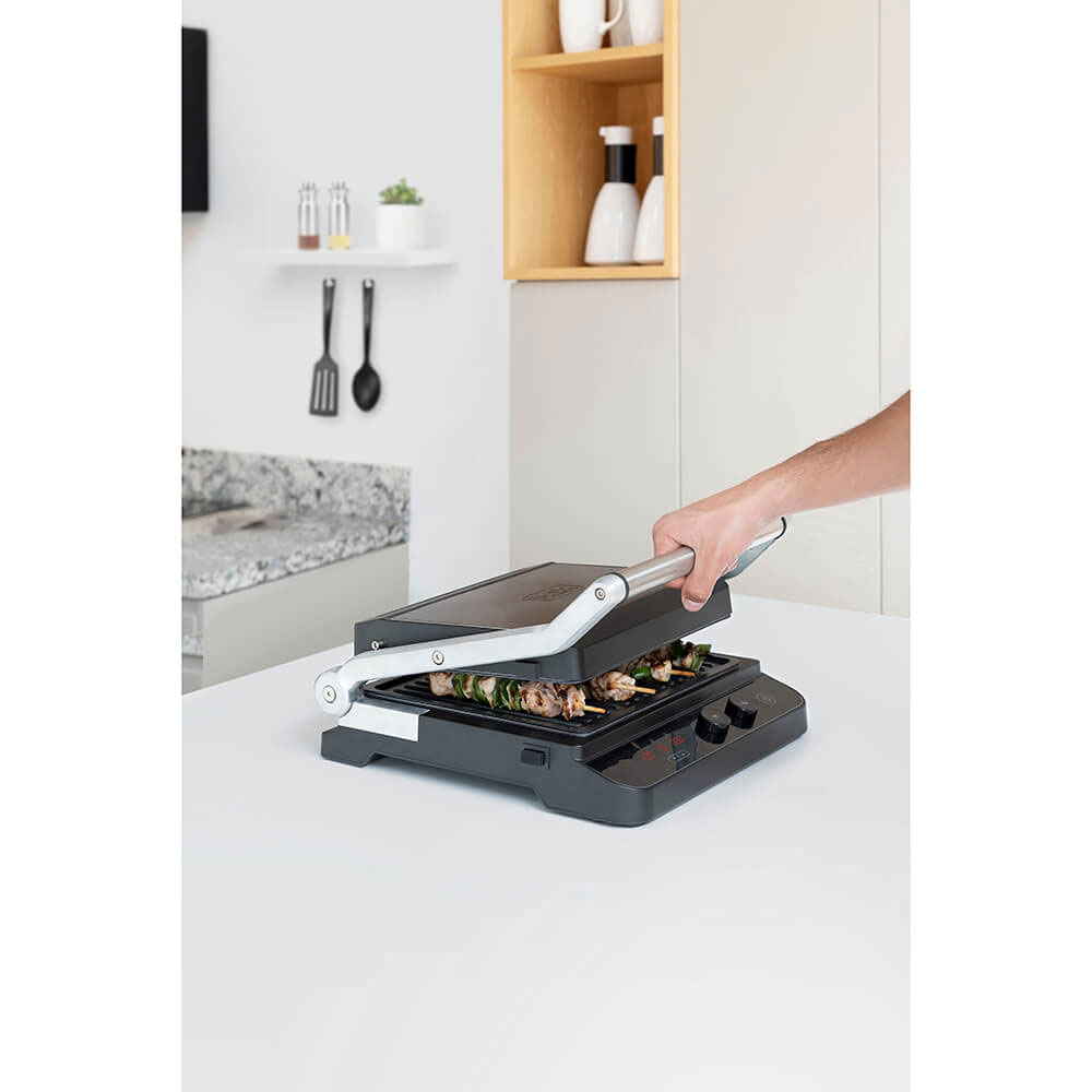 Bordsgrill BLACK+DECKER Temp Control Extra Plattor 2000W Borstat stål