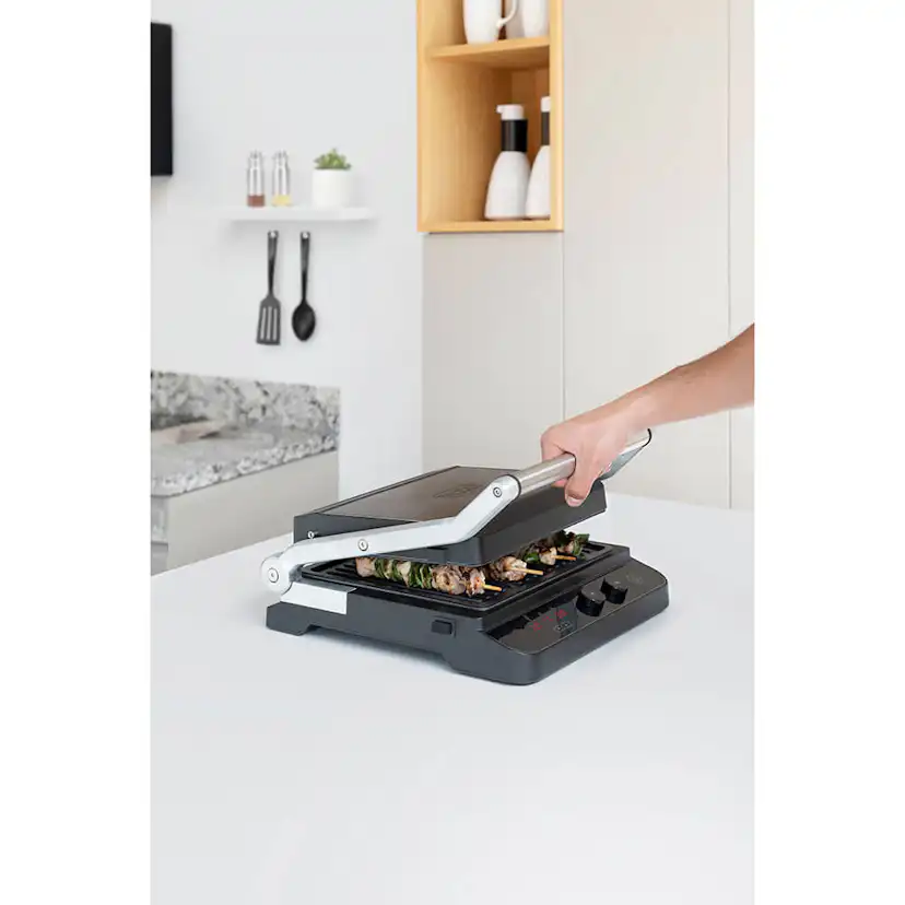Bordsgrill BLACK+DECKER Temp Control Extra Plattor 2000W Borstat stål