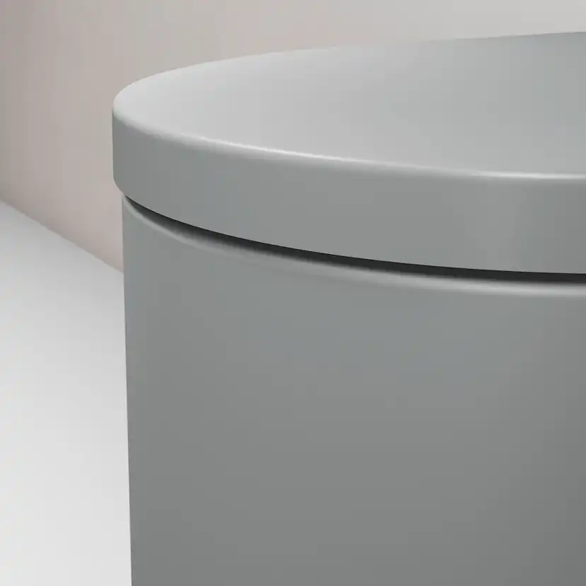 WC vägg, Ytterfärg Ljusgrå Matt 570 mm Ljusgrå