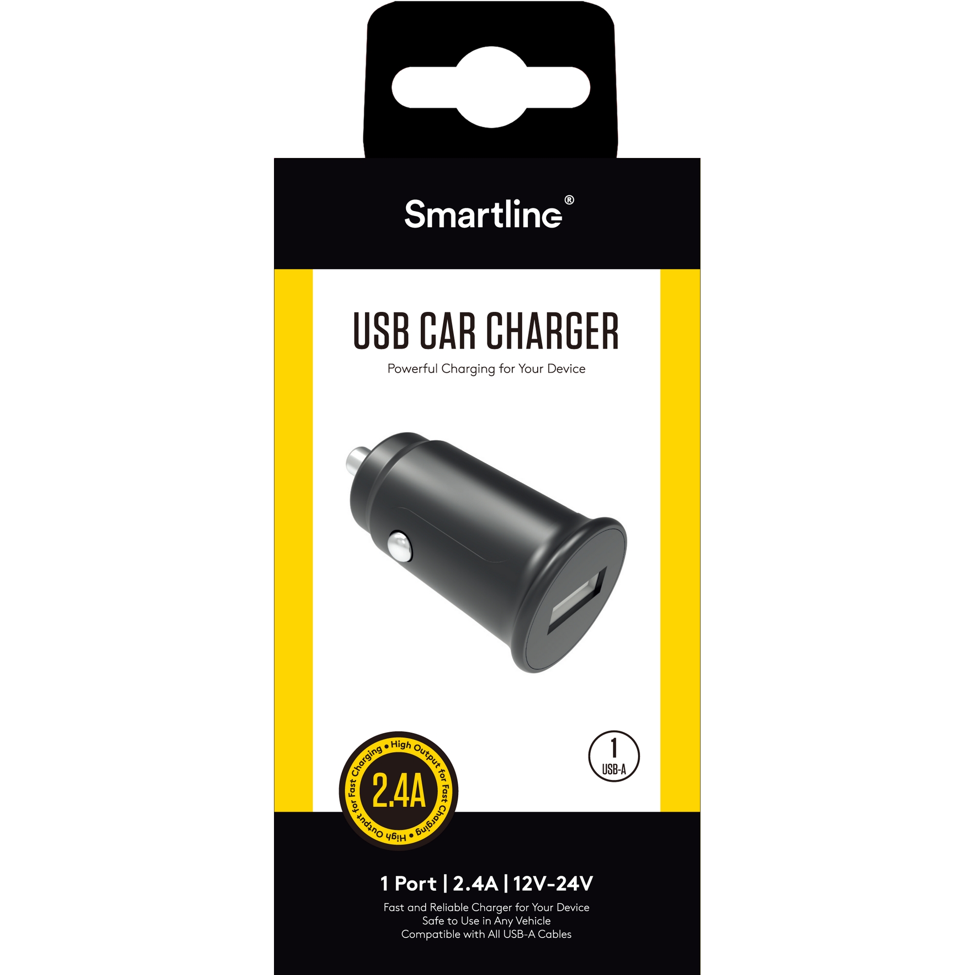 Billaddare Smartline 1xUSB 2,4A