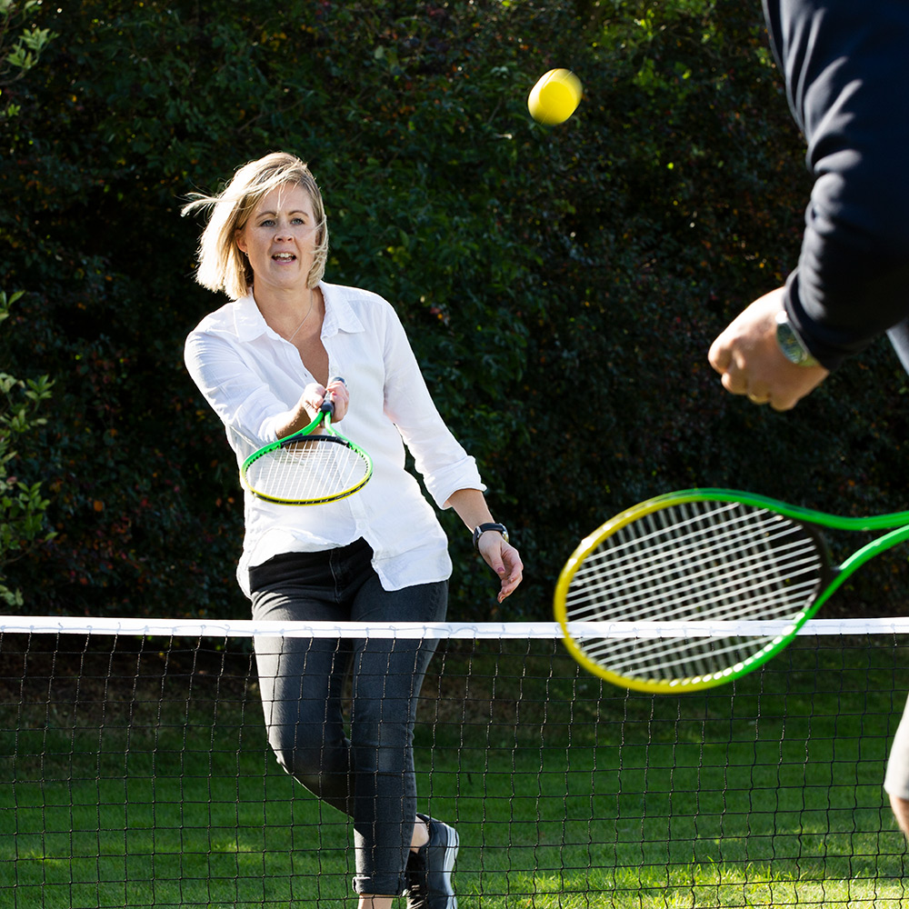 Utomhusspel Sunsport Outdoor Mini Tennis med Nät & Rack