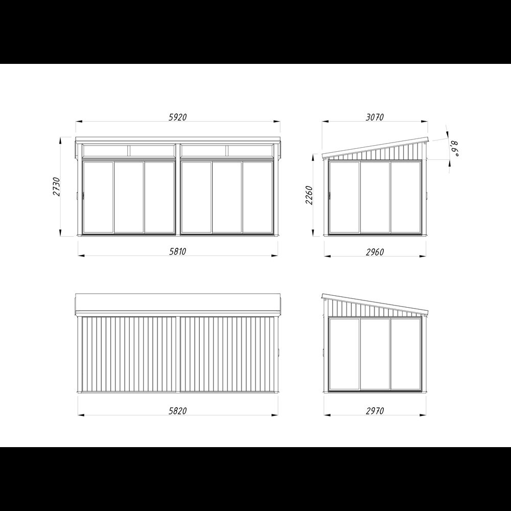 Uterum Palmako Saga 17,3 m² (inv. 16,2 m²) Slide Plus