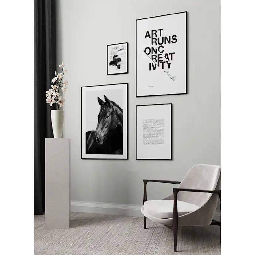 Poster Gallerix Black Horse