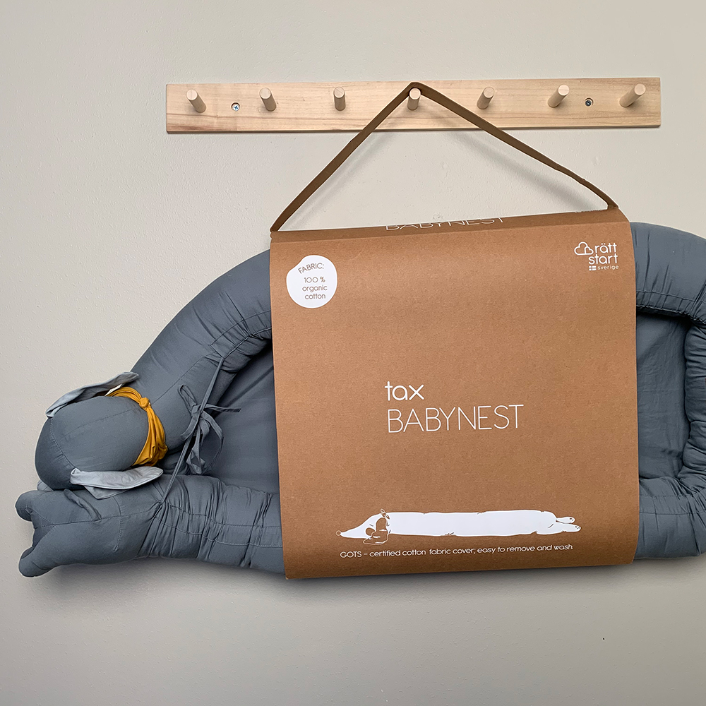 Babynest Rätt Start Tax Eco Grey