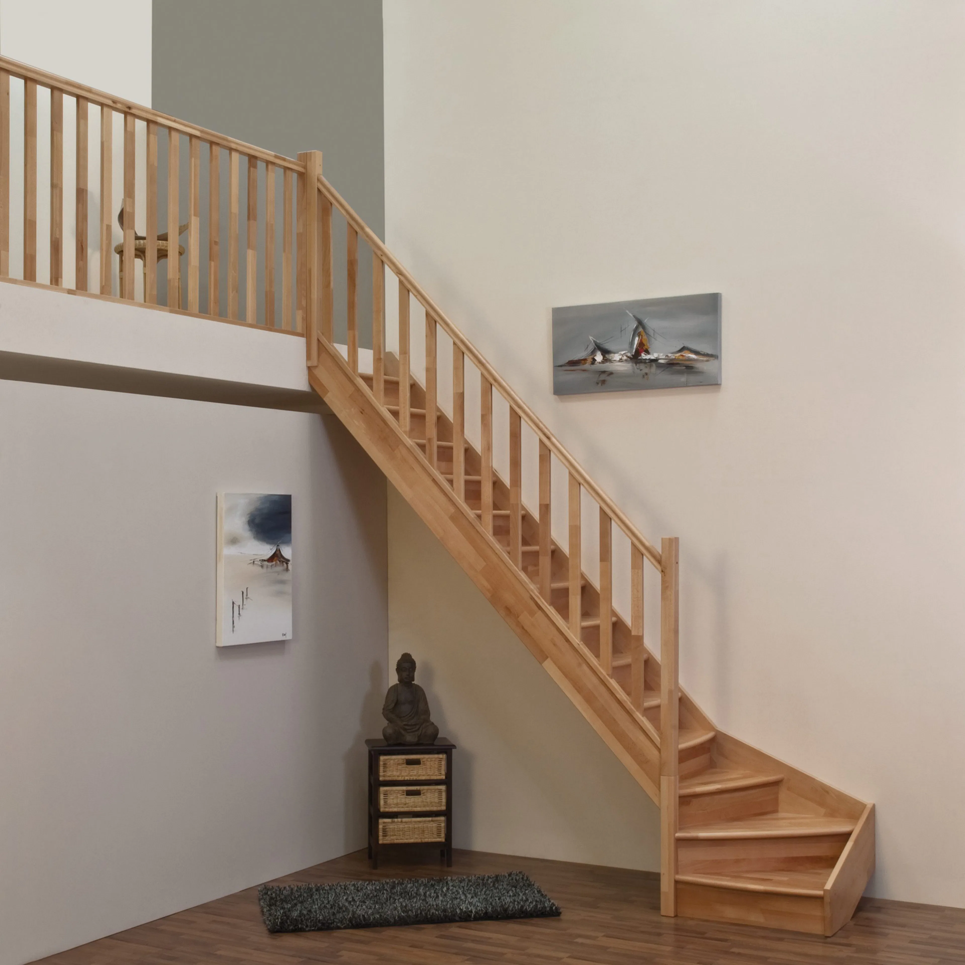 Complete Lofttrappa, Vänstervriden. Bok Bok, Vänstervriden