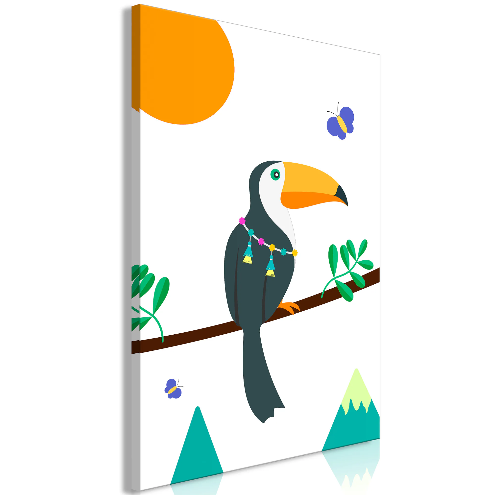 Tavla Arkiio Toucan And Butterflies