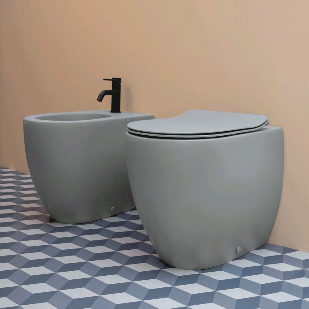 Toalettstol Lavabo Glomp BTW Rimless Golvstående
