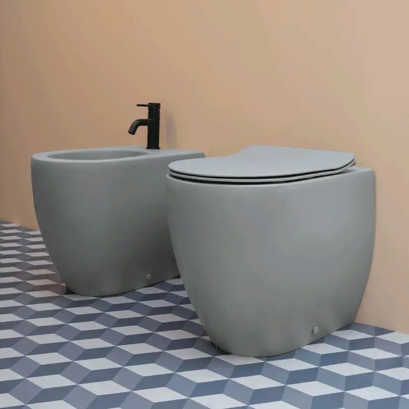 Toalettstol Lavabo Glomp BTW Rimless Golvstående